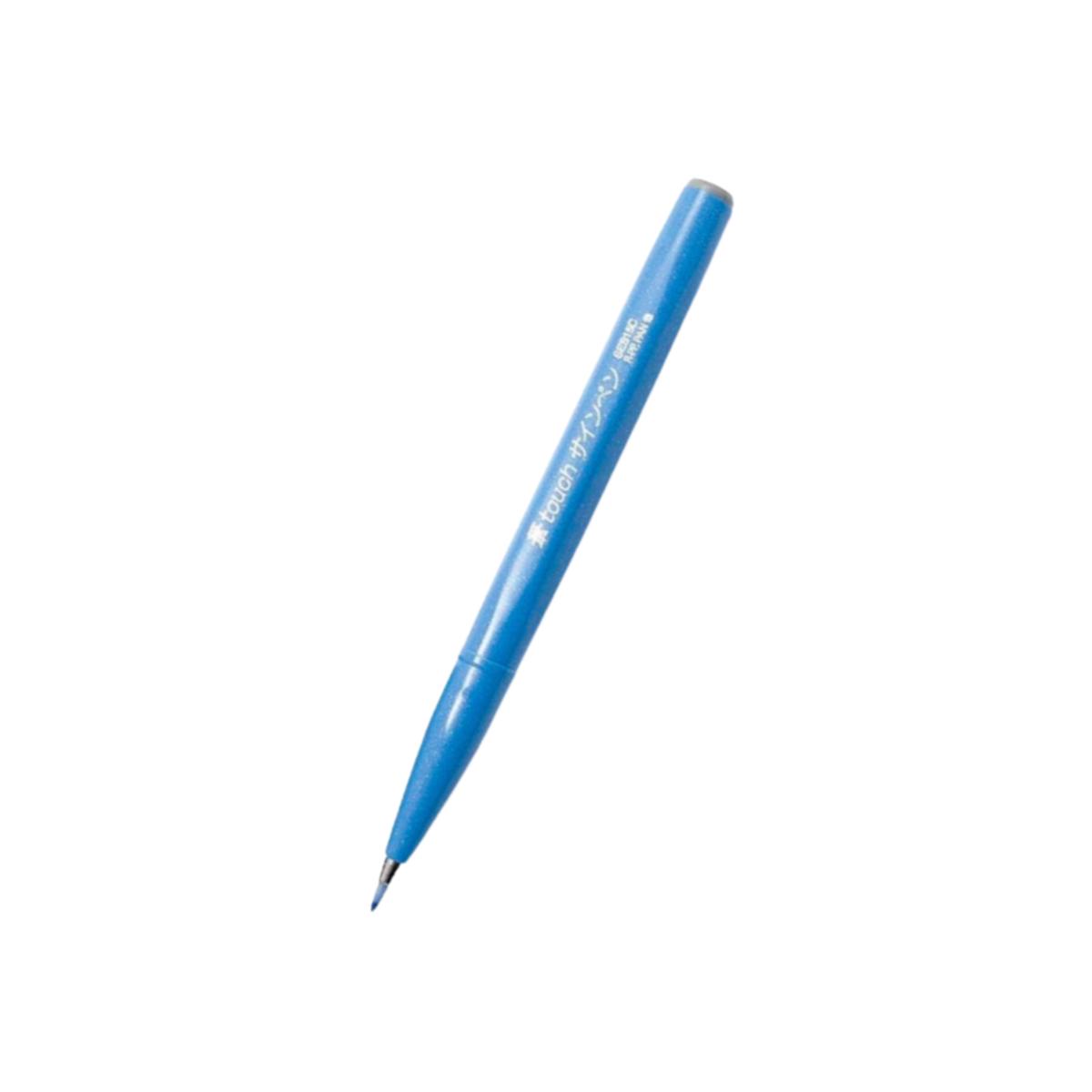 Pentel Touch Brush Sign Pen Sky Blue