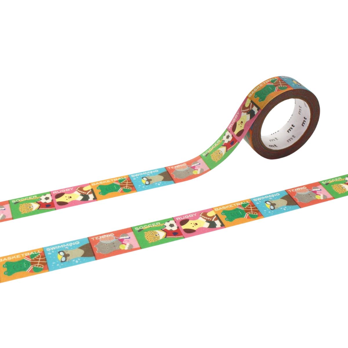MT EX Washi Tape - Animals Sports