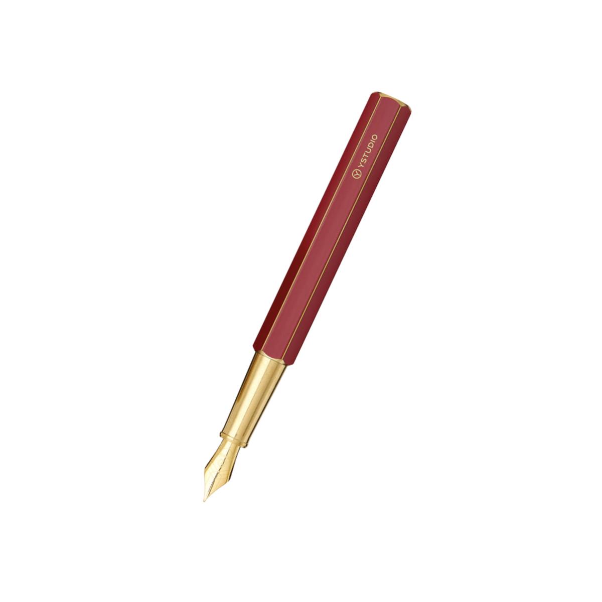 Ystudio Classic Revolve Fountain Pen Red