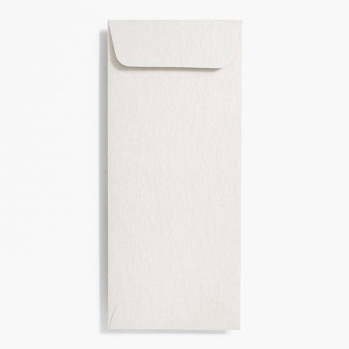 #10 Open End Shimmer Silver Envelopes