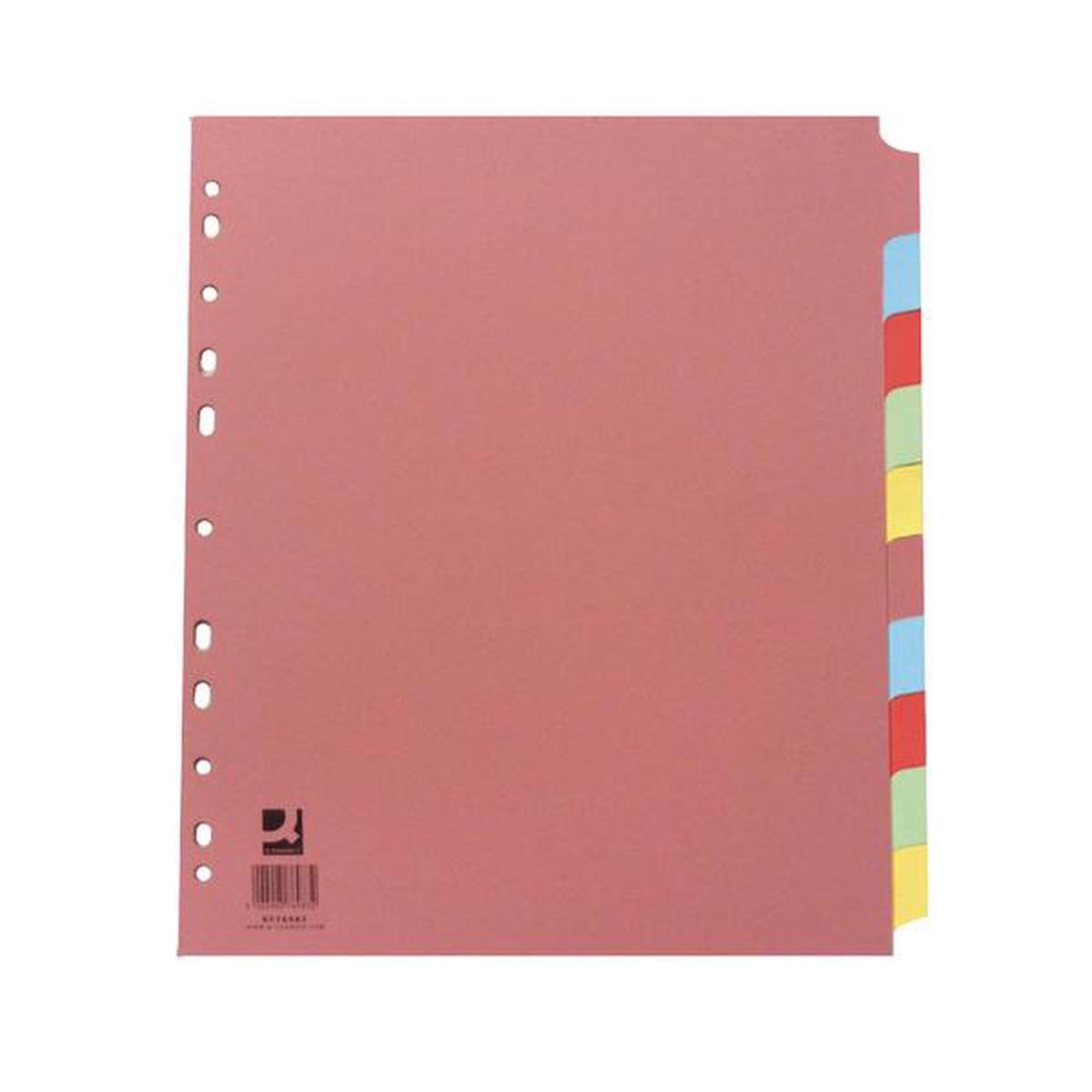 10-Part Extra Wide Subject Divider A4