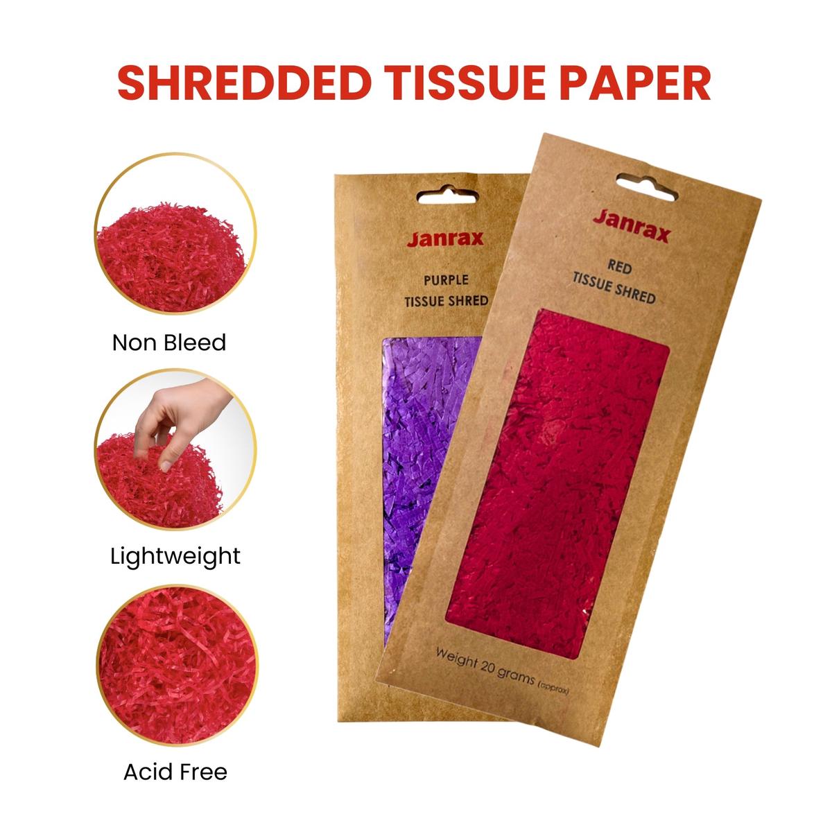 12 Packs of Navy Blue Tissue Shred 20g - Total 240g