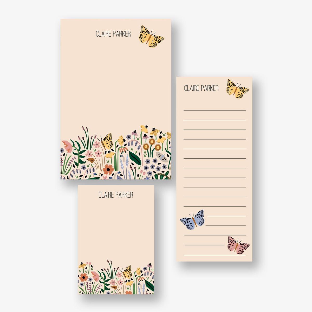 Wildwood Garden Mixed Personalized Notepad Set