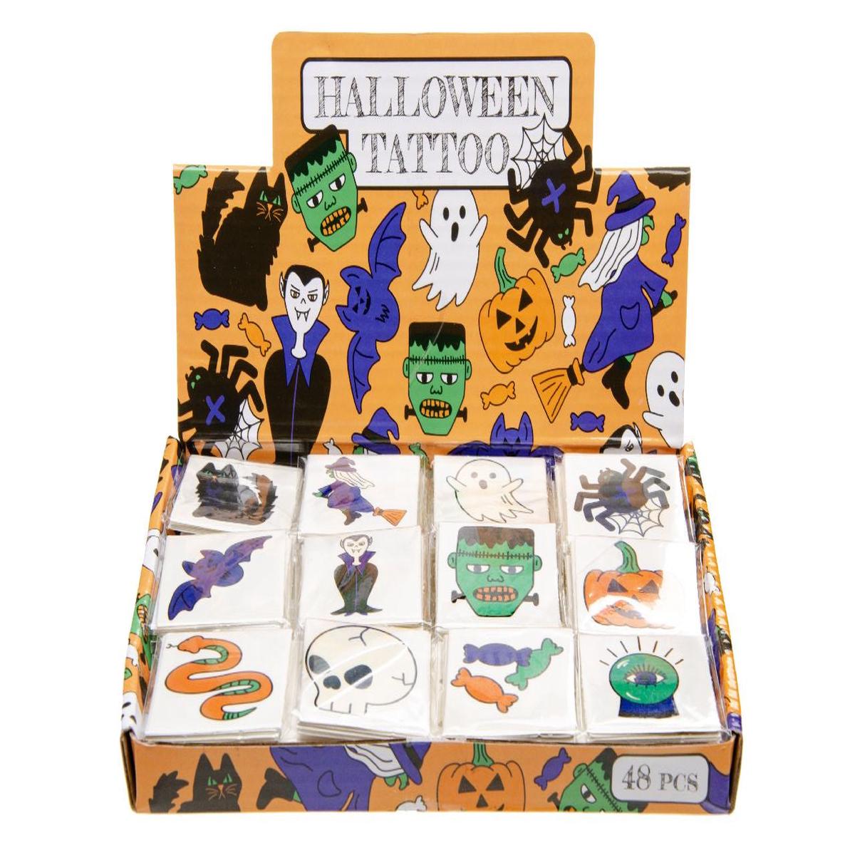12 Pieces Halloween Tattoos