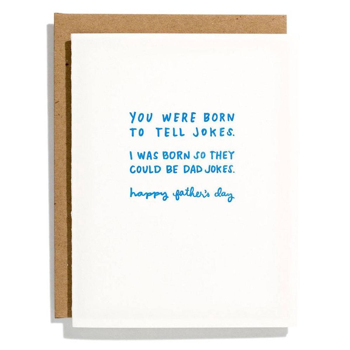 Father's Day Greeting Card Born To Tell Jokes