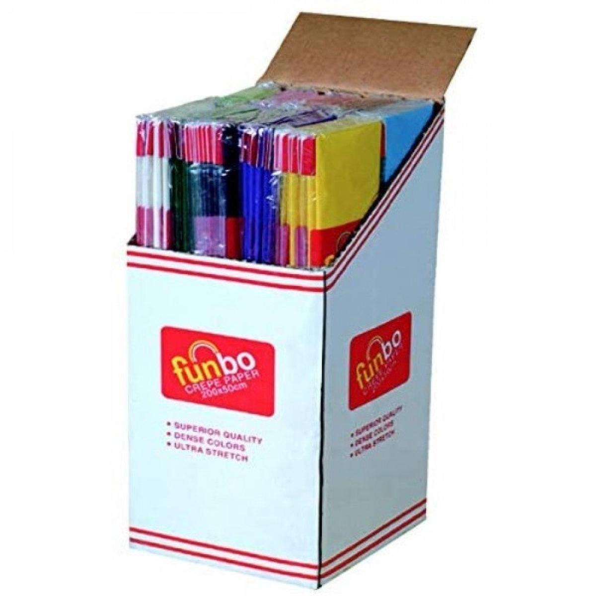 Funbo Crepe Paper 23gsm 50cmx2m Yellow