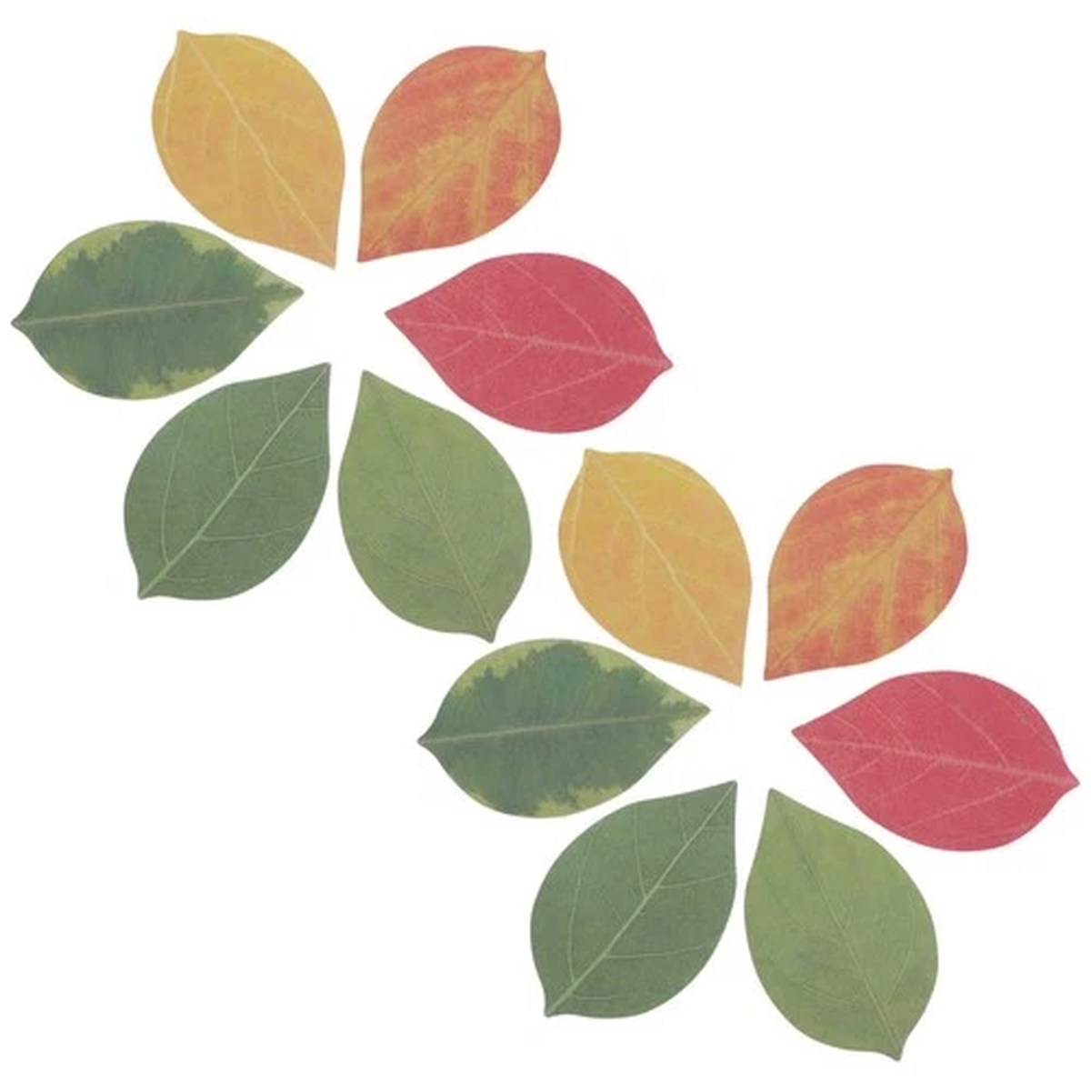 12 Pcs Notepaper Shapes Leaf Notepad Anti Forgetting Pads Decorative Memo