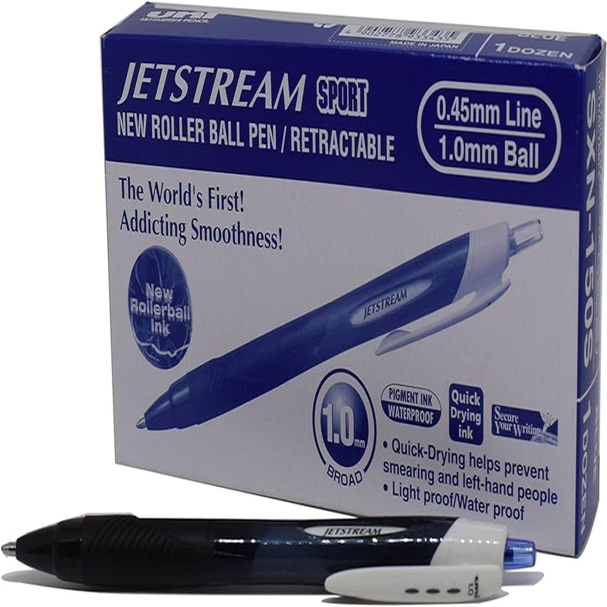 Mitsubishi Jetstream Sport Retractable Ball Point Pen 1mm Pack