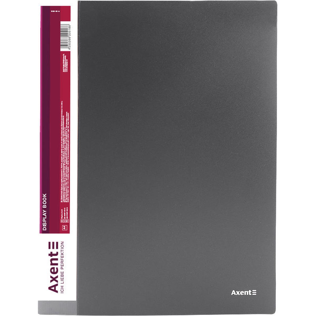 Sichtbuch  1020-03-A, A4, 20 Hllen, grau