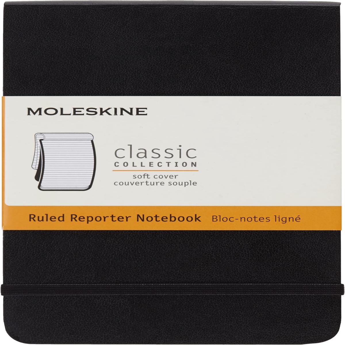 Moleskine Reporter Soft Ruled Squared Pocket Notebook 6 Pcs Display