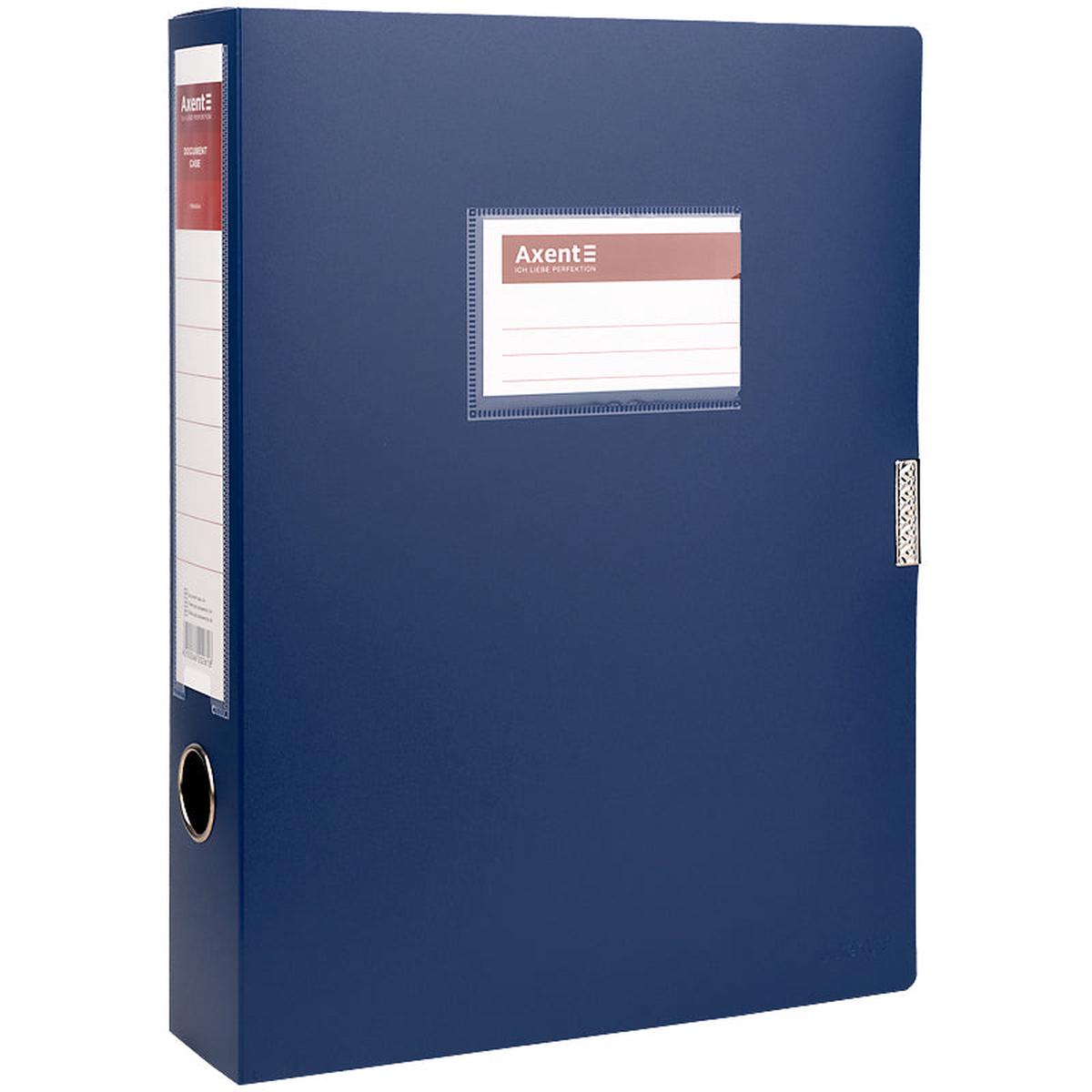 Ordner-Box mit Klettverschluss  1760-02-A, A4, 60 mm, Blau