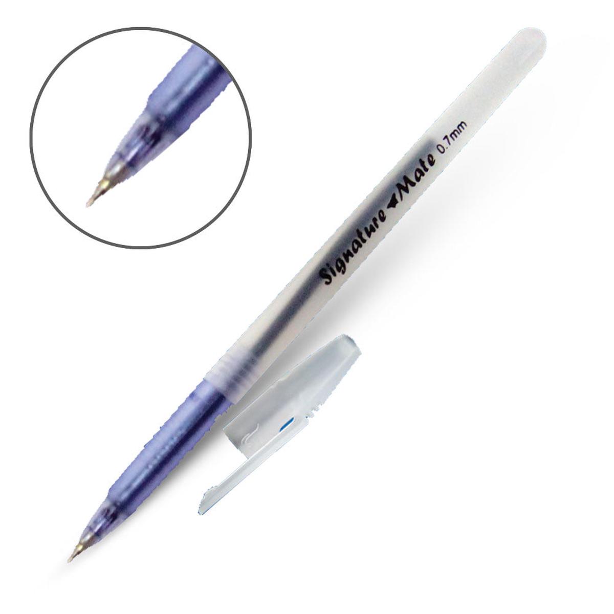 Signature Mate (SSI) (0.7mm Tip Ball Point Pen) - Blue | Pack Containin 50 Piece