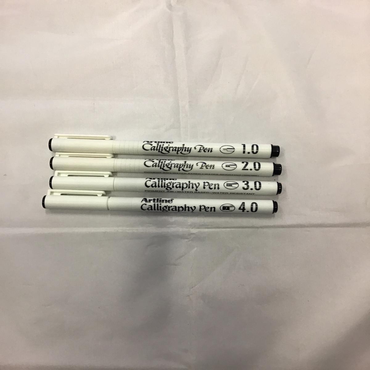 Artline Calligraphy Pen Assorted sizes Black