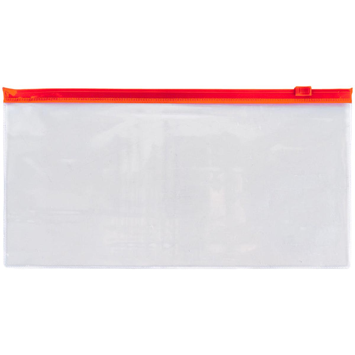 Zip-Lock-Umschlagmappe  1409-24-A, DL, rot
