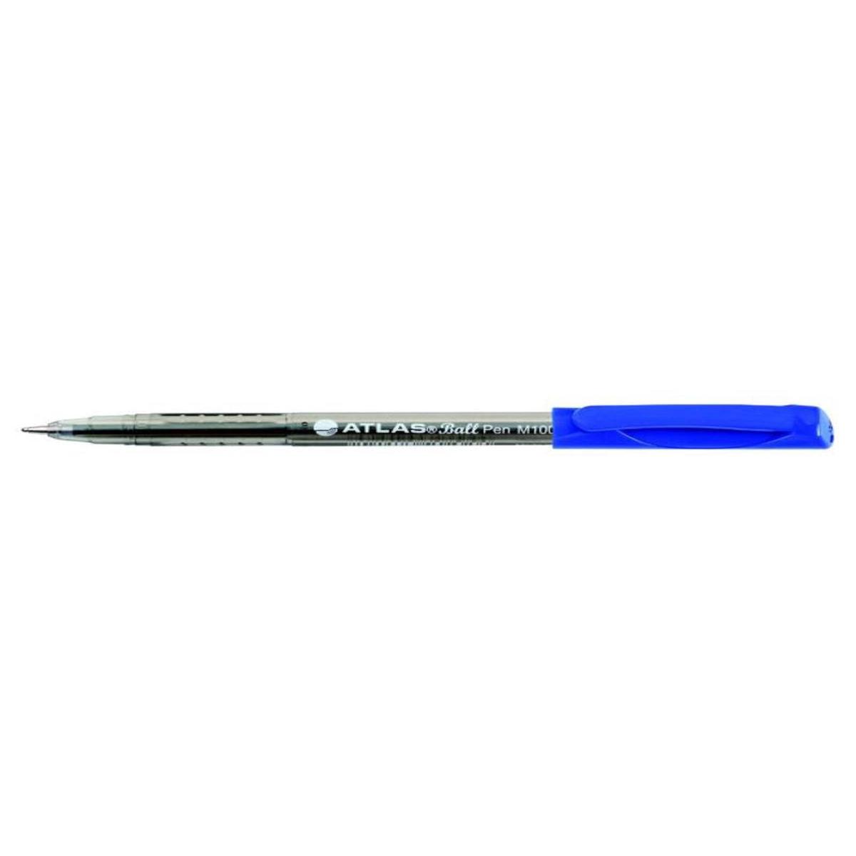 Atlas Ball Pen 0.7mm Fine Jar of 30 Blue