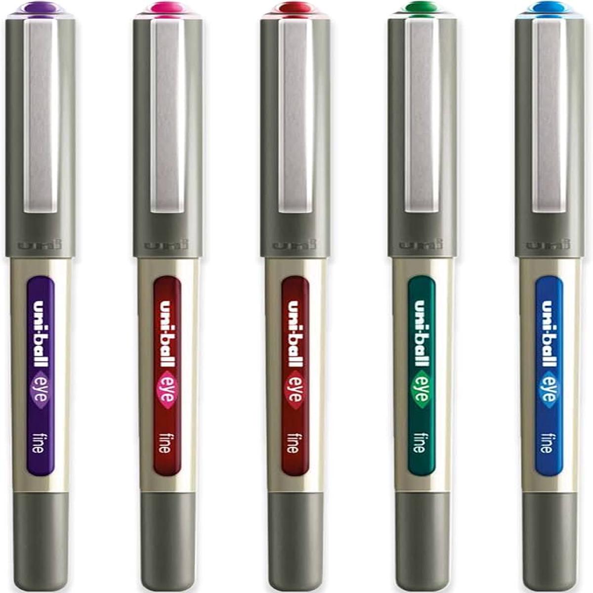 Mitsubishi Uni-ball Blister Eye Fine Roller Pen Green / Red