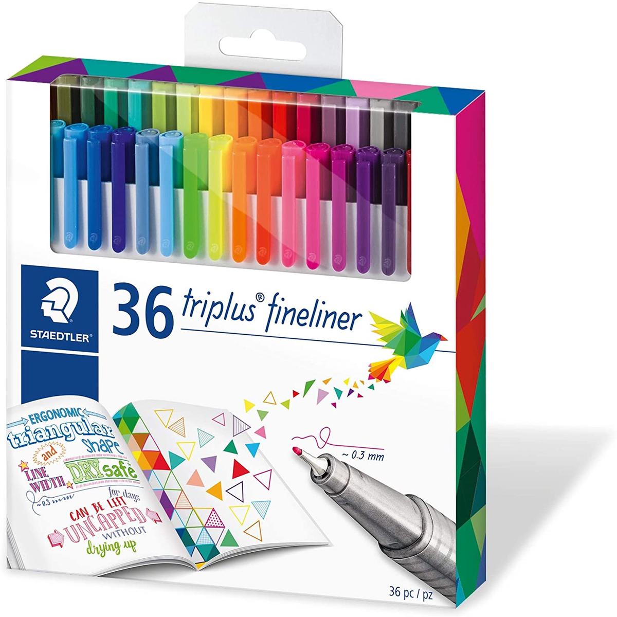 Staedtler 334 Triplus Superfine liner Point Pens, 0.3 Mm - (36 Pcs)
