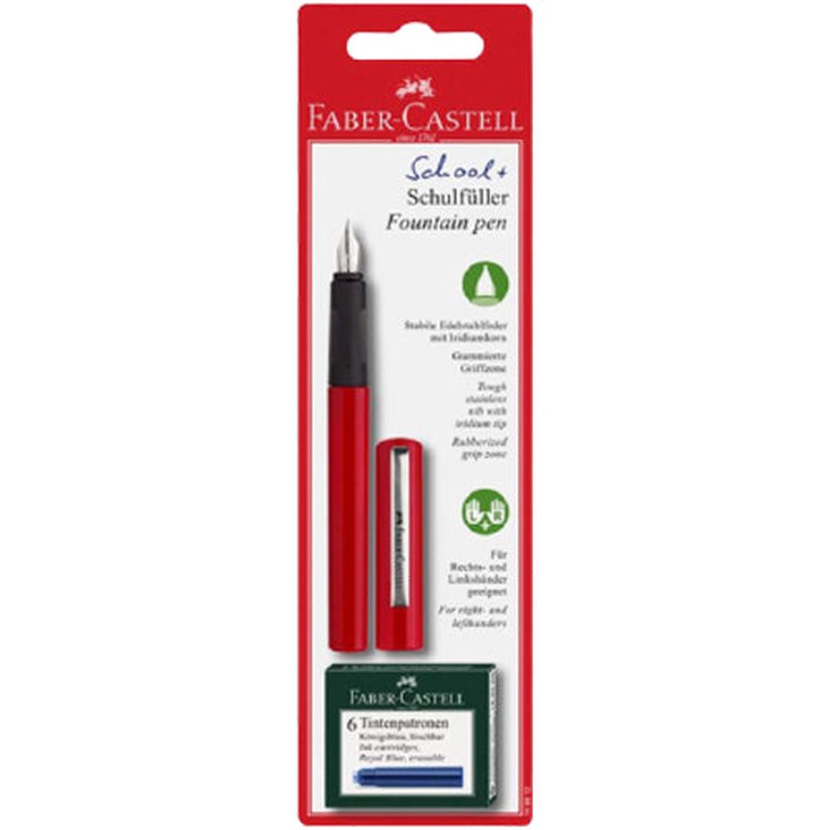 FABER-CASTELL Fountain Pen School + Red