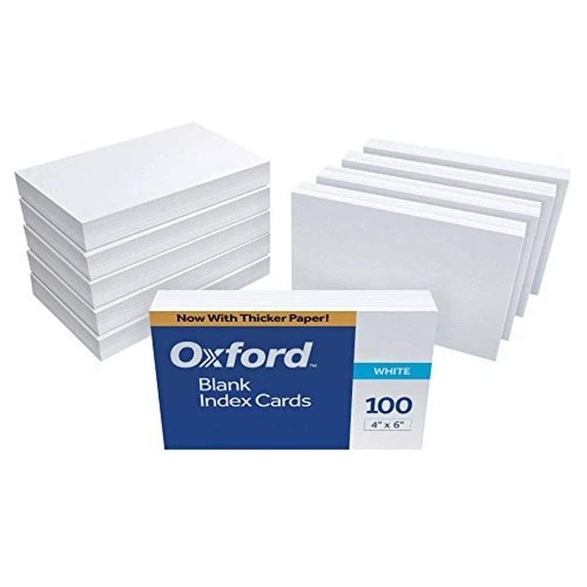 1000 Count White Blank Index Cards 4x6 Durable for Studying Presenting Lists